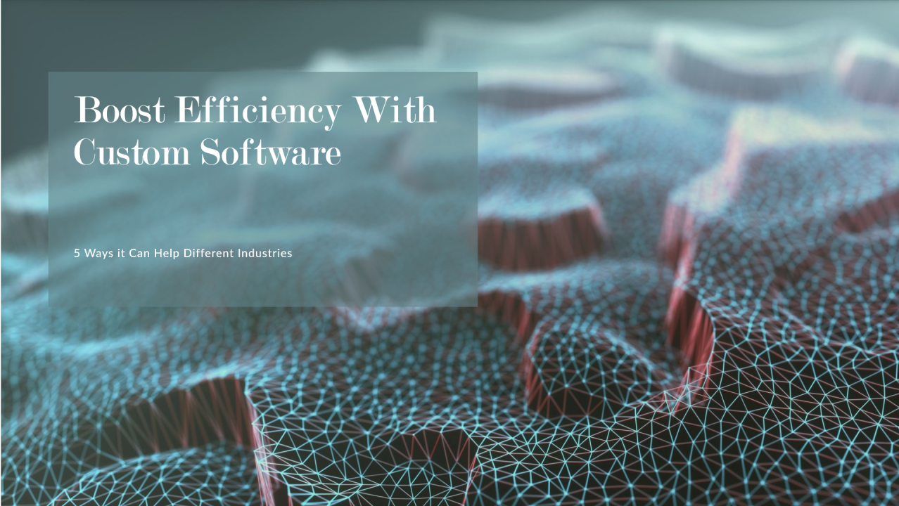 5 Ways Custom Software Drives Efficiency